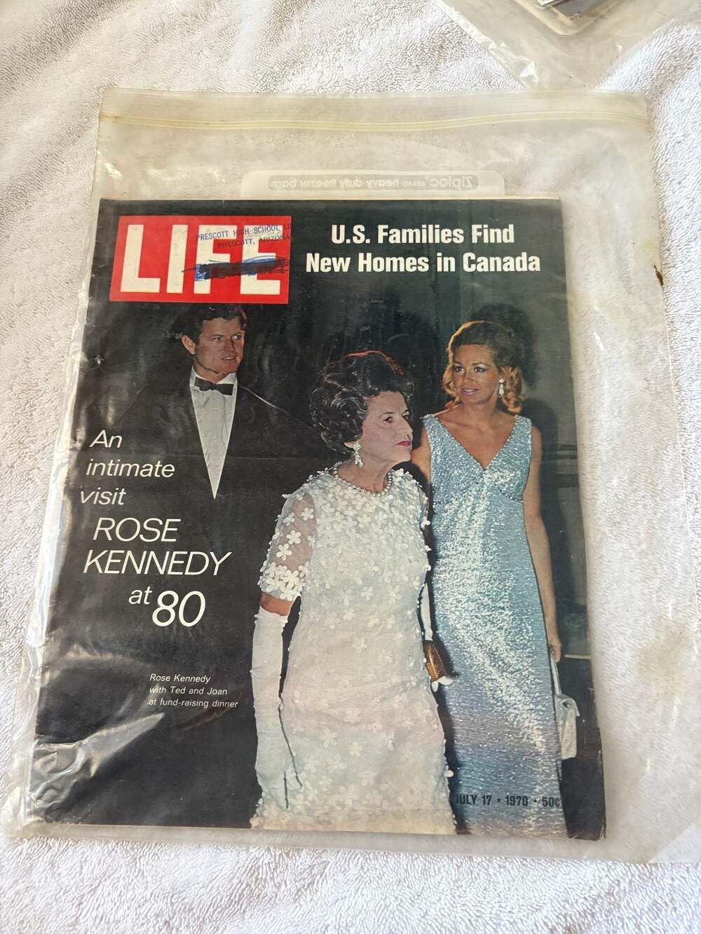 July 17 1970 Life Magazine Ted Kennedy, Rose Kennedy at 80 Cover Vintage Origina
